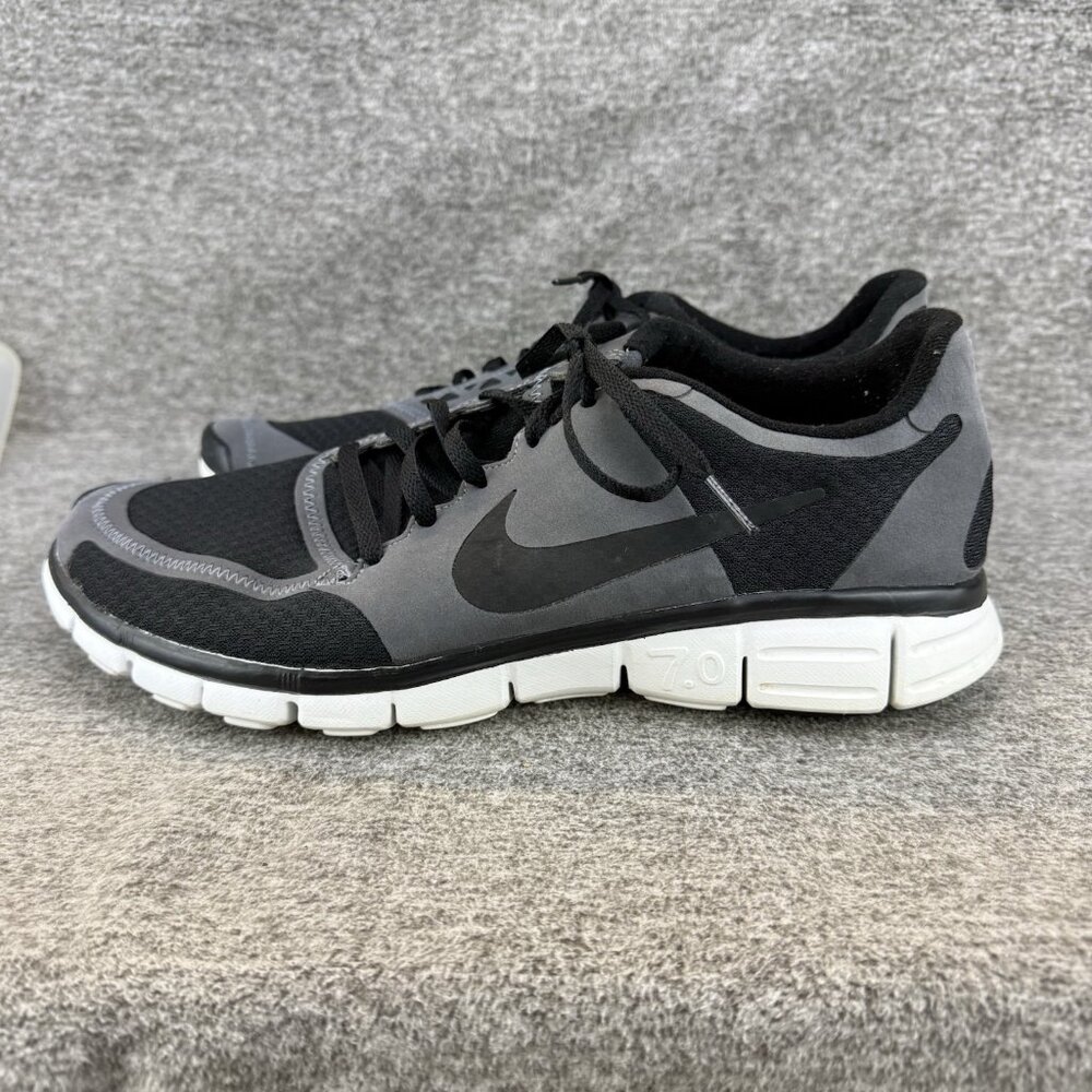 ✅Mens 10 Nike Free 7.0 Sneakers Black Grey Road Running Athletic Shoe 396046-005 - Picture 8 of 10